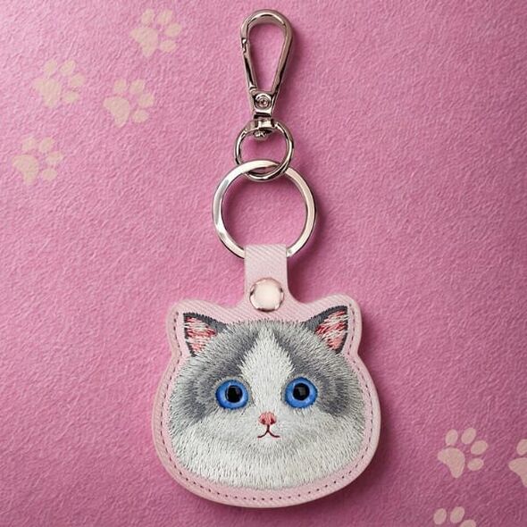 Etui na lokalizator / brelok Nimmy Big   Eyed Pet 2.0 Cat różowy