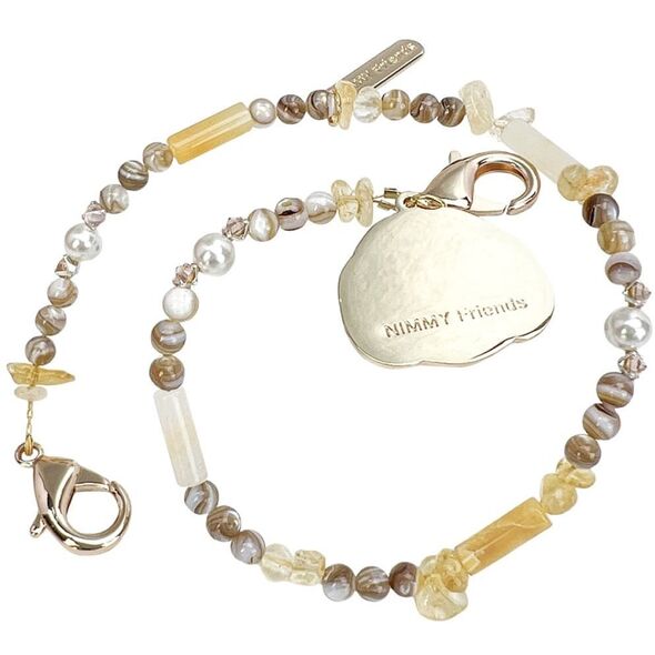 Zawieszka na torebkę handstrap Nimmy     Magnetic fashion brązowy