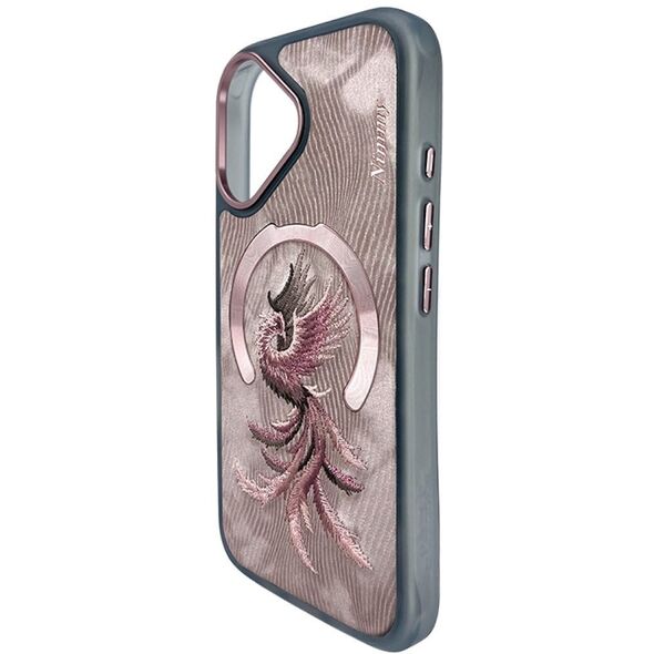 Etui Nimmy Magnetic Fantasy Animal       MagSafe do iPhone 16 różowo złoty