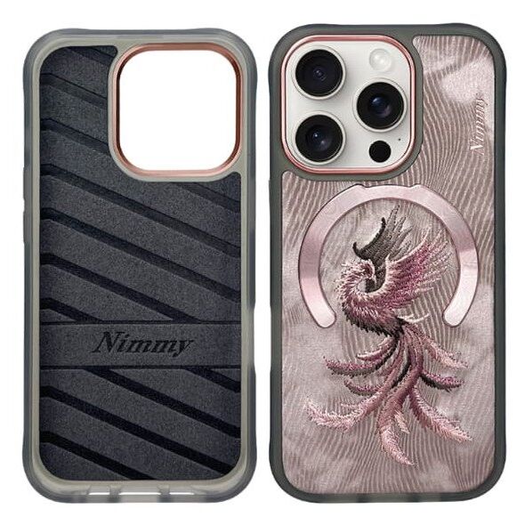 Etui Nimmy Magnetic Fantasy Animal       MagSafe do iPhone 16 Pro Max różowo złoty