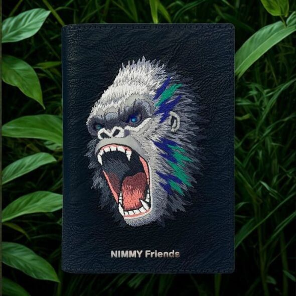Etui na paszport Nimmy portfel Raptor    Gorilla czarny