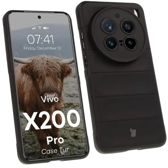 Pancerne etui Bizon Case Tur do Vivo X200 Pro czarne