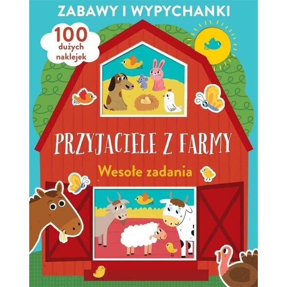 Zabawy i wypychanki. Przyjaciele z farmy. Wesołe..