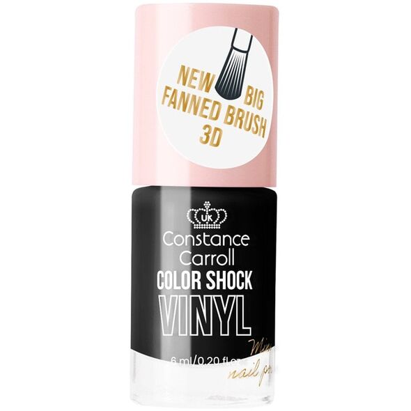 Constance Carroll Color Shock Lakier do paznokci z winylem Mini 6ml Black Night (30)