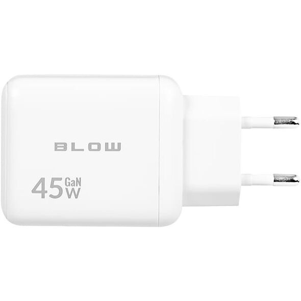 76-029# Ładowarka sieciowa gniazdo usb + usb-c pd 45w gan