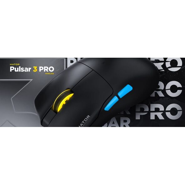 Mysz dla graczy Hator Pulsar 3 Pro Wireless czarna