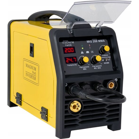Magnum SEMI-AUTOMATIC SPAW.INV. MIG-208 MMA 230V 200A/60%, MB15/3, MMAR, GP50, D100/D200