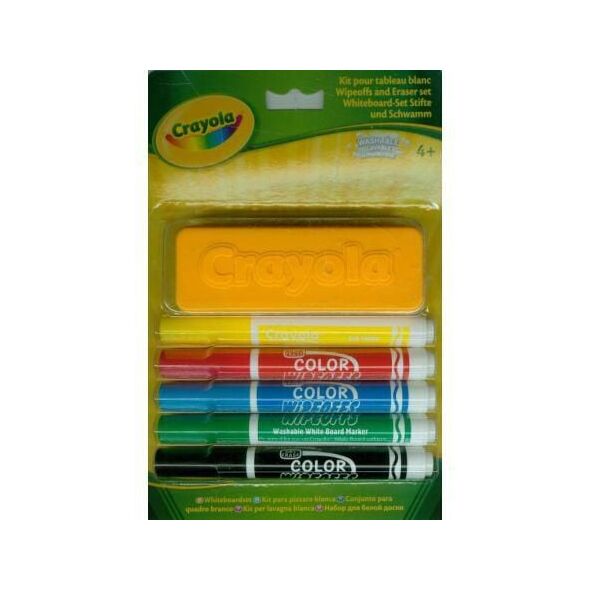 Crayola Zestaw zmywalne markery z gąbką