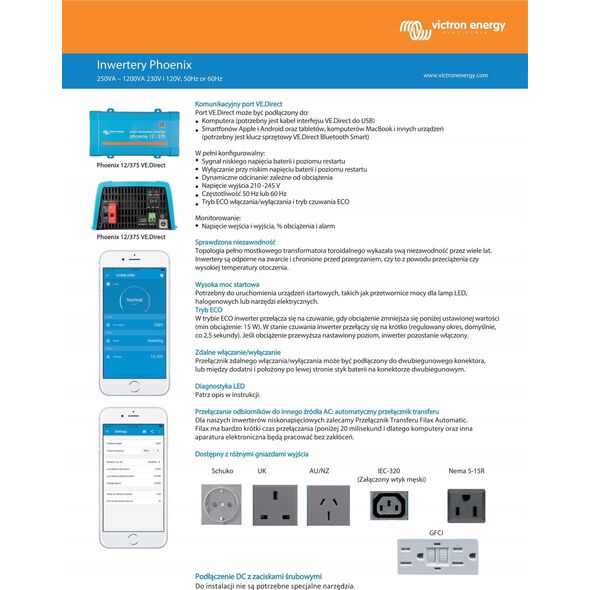 Victron Energy Przetwornica napięcia Phoenix 24V/375VA