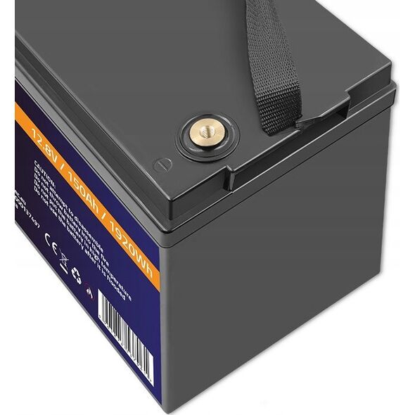 Qoltec Akumulator LiFePO4 Litowo-Żelazowo-Fosforanowy | 12.8V | 150Ah | 1920Wh| BMS