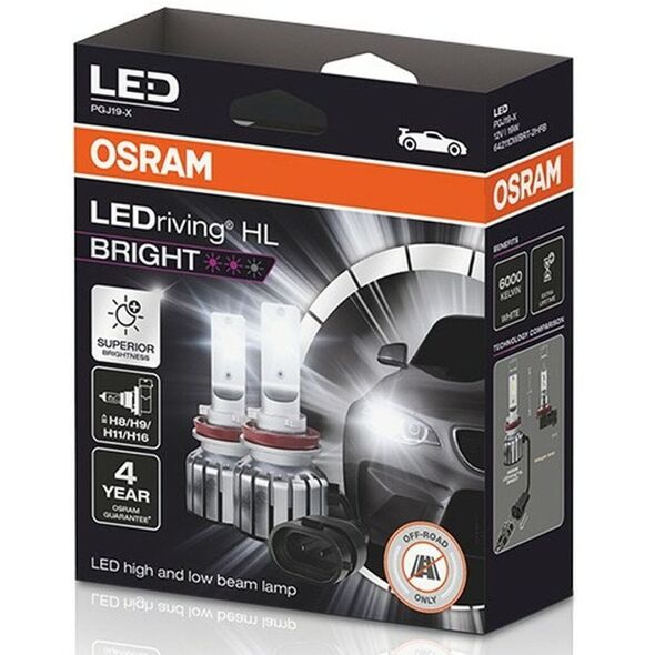 Żarówka Samochodowa Osram LEDriving HL H11 H16 H9 H8 12 V