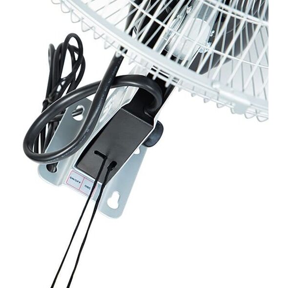 Wentylator  ścienny 50cm 220W SREBRNY cyrkulator