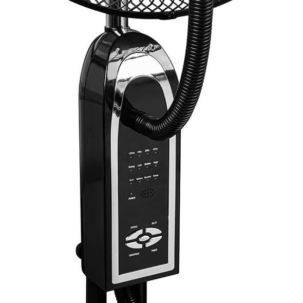 Wentylator  stojący 16" 90W z funkcją mgiełki CZARNY