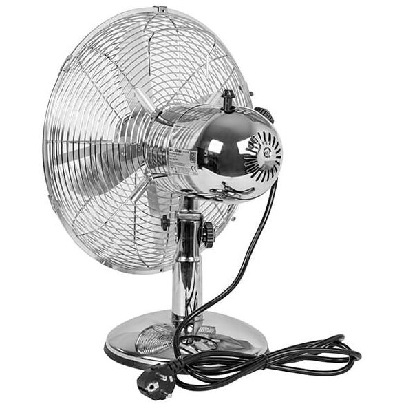 Wentylator stołowy 30cm SREBRNY