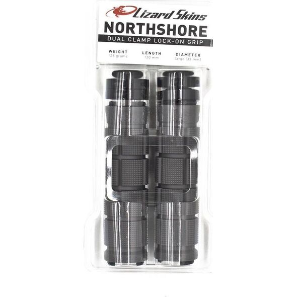 Lizard Skins Chwyty kierownicy LIZARDSKINS Dual-Clamp Lock-On NORTHSHORE - Graphite (NEW)