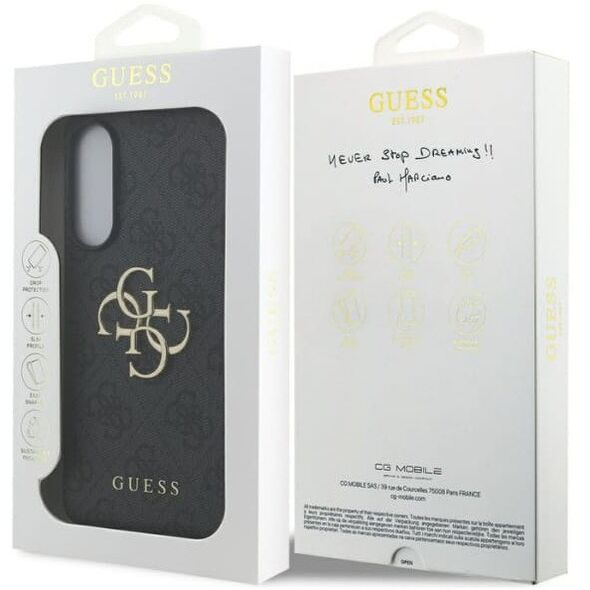 Case Guess Big 4G Logo Classic Logo for Samsung Galaxy S25 Edge black
