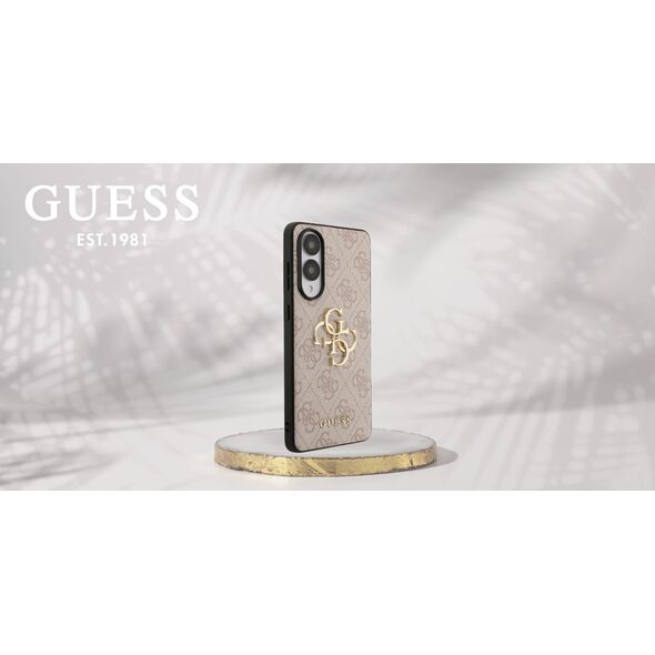 Case Guess Big 4G Logo Classic Logo for Samsung Galaxy S25 Edge pink