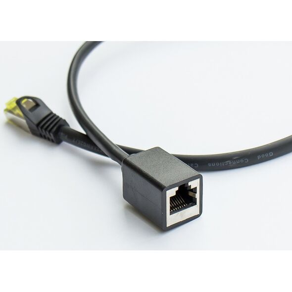 Good Connections RNS Patch cable extension with latch protection, Cat. 6, S/FTP, PiMF, PVC, 250MHz, OFC, CU, black, 3m, Good Connections (8063VR- 030S)