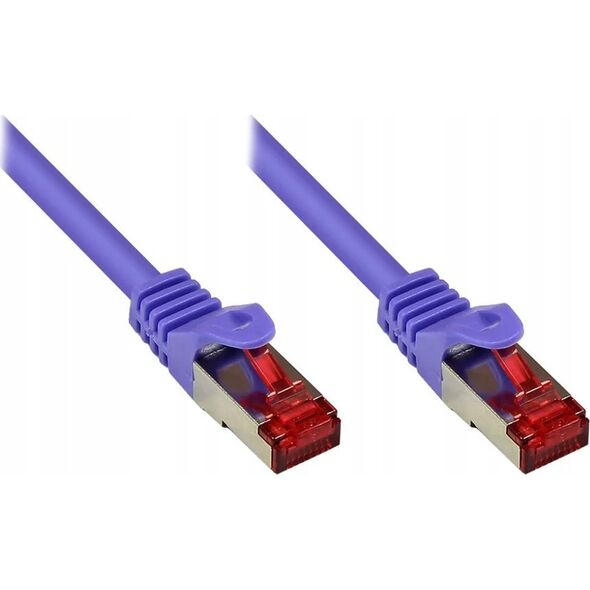 Good Connections RNS Patch Cable with Rastnasenschutz, Cat. 6, S/FTP, PiMF, PVC, 250MHz, violet, 2m, Good Connections (8060- 020V)