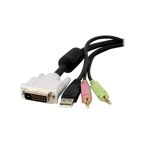 Kabel USB StarTech DVI-D / USB / 3.5 Mini-Jack (DVID4N1USB15)