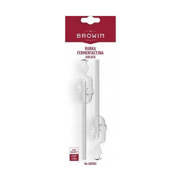 Browin Rurka fermentacyjna winiarska szklana 2 szt 8,5 mm