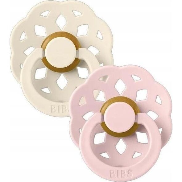 Bibs BIBS BOHEME 2-PACK IVORY & BLOSSOM M Smoczek Uspokajający kauczuk Hevea