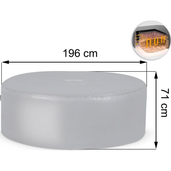 Bestway Pokrywa termiczna do SPA 196 x 71 cm Bestway 60318