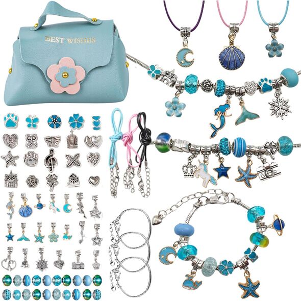 ProNice Zestaw Do Robienia Bransoletek Naszyjników Kreatywny Dla Dzieci Charms DIY