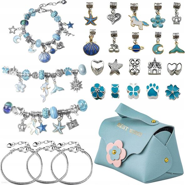 ProNice Zestaw Do Robienia Bransoletek Naszyjników Kreatywny Dla Dzieci Charms DIY