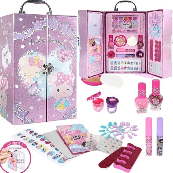ProNice DUŻY KUFEREK WALIZKA KOSMETYKÓW PAZNOKCI MAKIJAŻ MAKEUP ZESTAW PIĘKNOŚCI