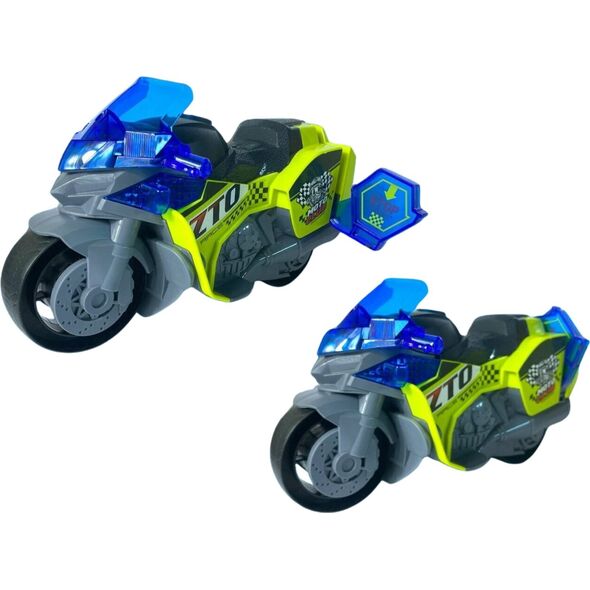 Autentyczny Motocykl Policyjny 1:16 Dla Dzieci Efekty Świetlne I Dźwiękowe