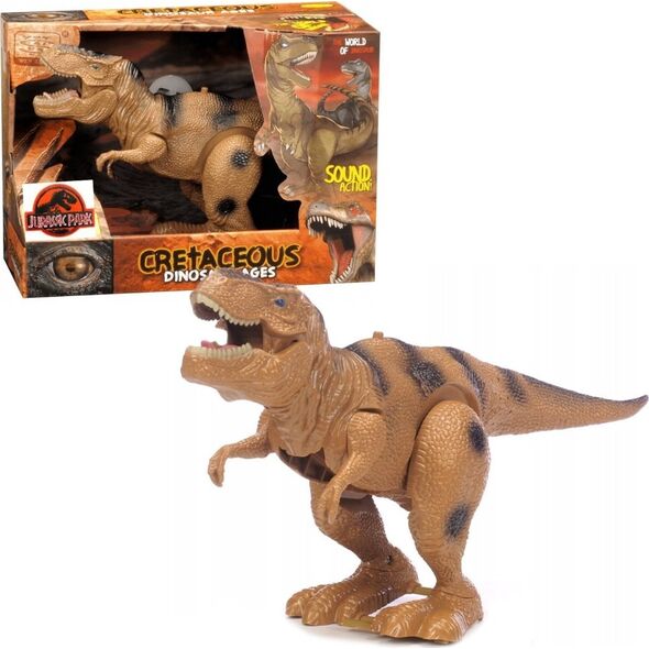 DINOZAUR CHODZĄCY NA BATERIE 1SZT
