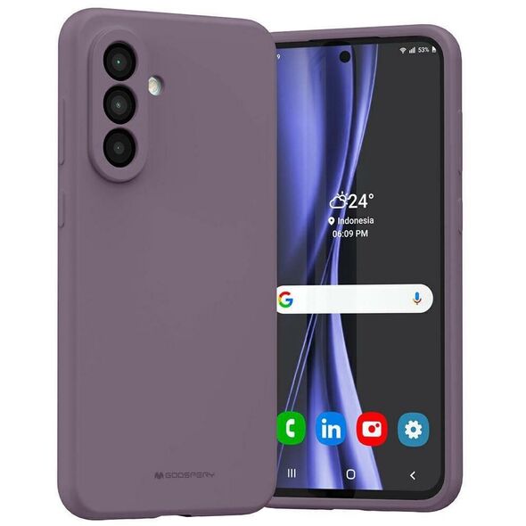 Etui Mercury Silicone do Samsung Galaxy  A36 fioletowy