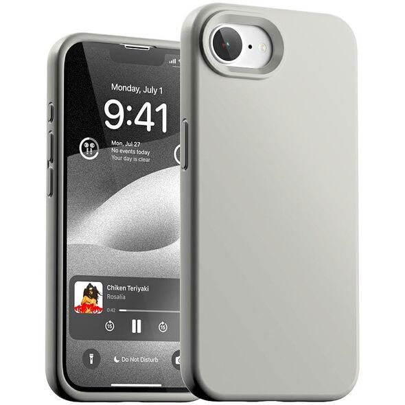 Etui Mercury Silicone do iPhone 16e      kamienny