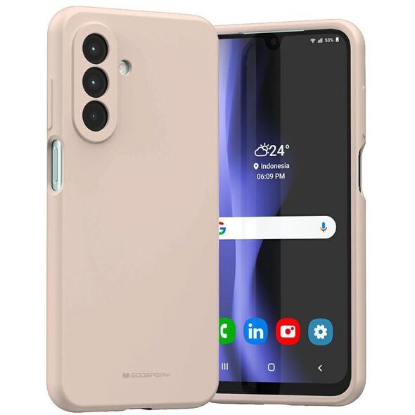 Etui Mercury Silicone do Samsung Galaxy  A26 różowo-piaskowy