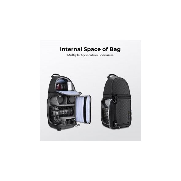 Plecak fotograficzny K&F Concept Beta Messenger 10 l - czarny