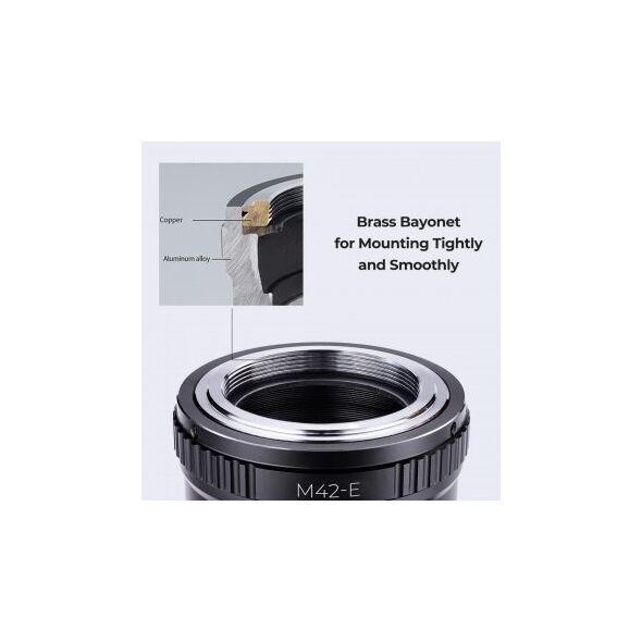 Adapter bagnetowy K&F Concept - M42 / Sony E