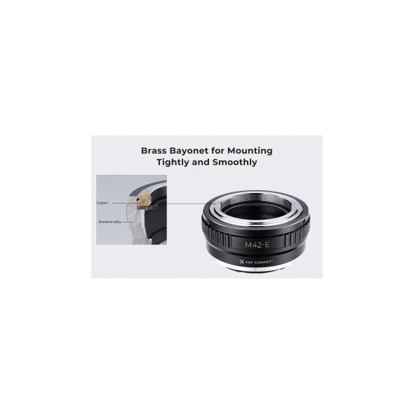 Adapter bagnetowy K&F Concept - M42 / Sony E