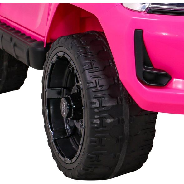 Toyota Hilux na akumulator dla dzieci Różowy + Napęd 4x4 + Pilot + 2 bagażniki + Radio MP3 + LED