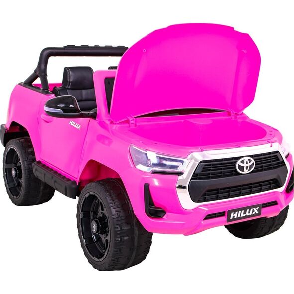 Toyota Hilux na akumulator dla dzieci Różowy + Napęd 4x4 + Pilot + 2 bagażniki + Radio MP3 + LED