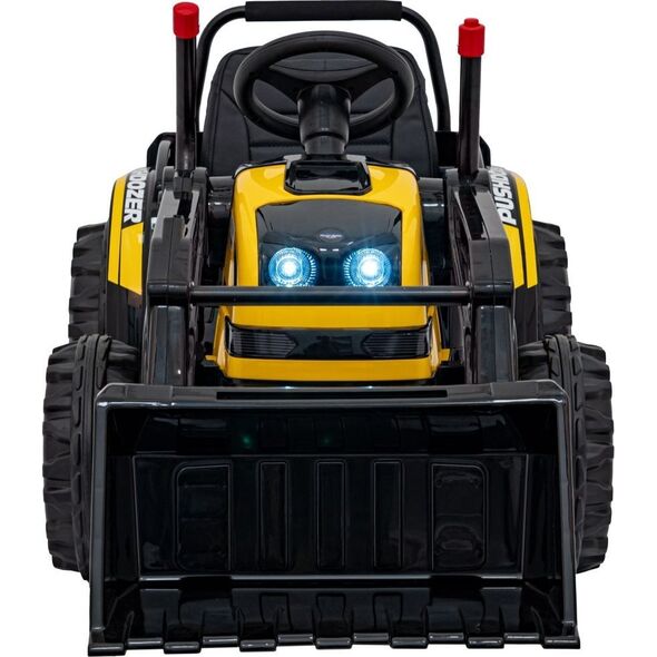 Koparka Traktor na akumulator dla dzieci Żółty + Ruchome Ramię Łyżka + Pilot + Wolny Start + Radio FM + LED