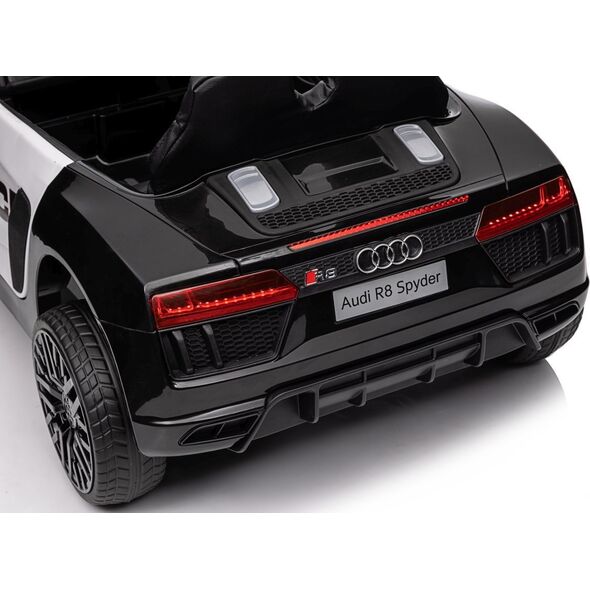 Audi R8 Policja na akumulator dla dzieci + Pilot + EVA + Wolny Start + MP3 LED