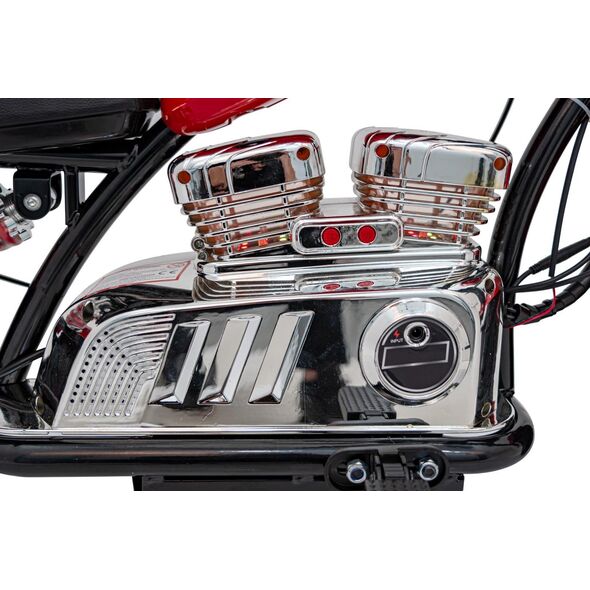 1PUNKT Pojazd Motorek Chopper Warrior Czerwony
