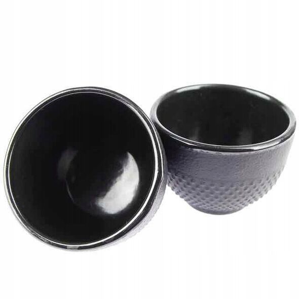 Czarki do herbaty MPLCo żeliwne czarne 150 ml 2 szt.