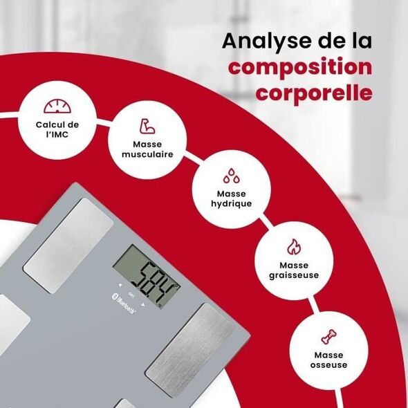 Cyfrowa Waga Łazienkowa Terraillon Smart Connect Szary