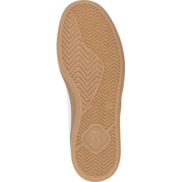 Skórzane półbuty trampki damskie białe Rieker W2200 37