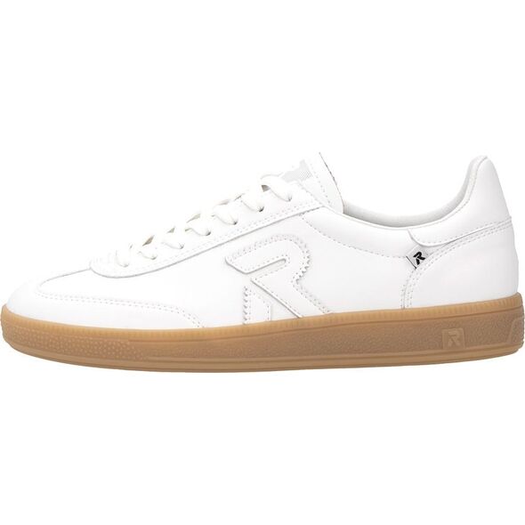 Skórzane półbuty trampki damskie białe Rieker W2200 38