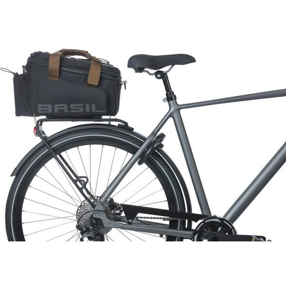 Torba na bagażnik BASIL MILES TRUNKBAG XL PRO MIK 9-36L, MIK System 2.0 (ready to go, 100% wodoodporna black slate (NEW 2025)
