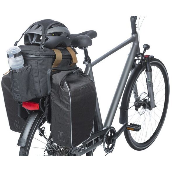 Torba na bagażnik BASIL MILES TRUNKBAG XL PRO MIK 9-36L, MIK System 2.0 (ready to go, 100% wodoodporna black slate (NEW 2025)
