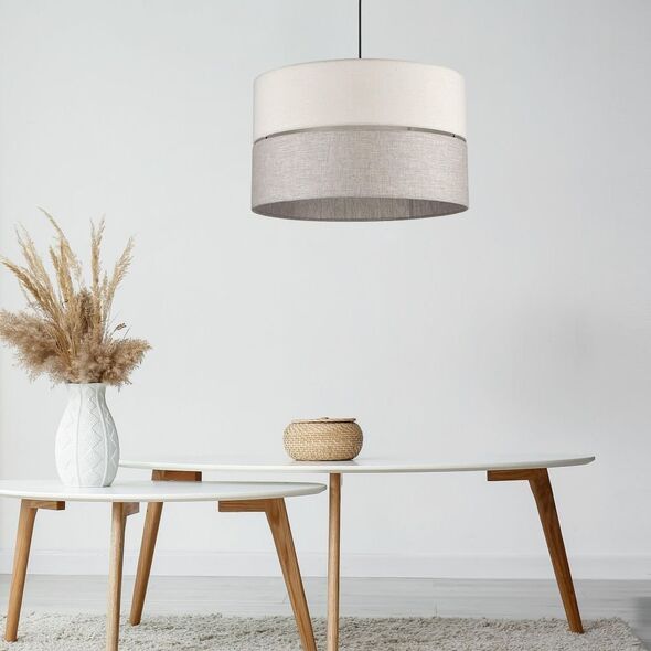 Tk Lighting Eco 5772 lampa wisząca zwis 1x15W E27 czarna/drewniana